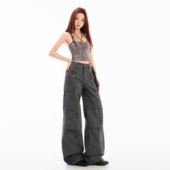 Women's Pants Design Casual Work Trousers Loose Narrow Version Slim Straight Leg Pants